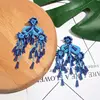 Flatfoosie Handmade Big Tassel Drop Earrings For Women Bohemian Vinatge Colorful Beaded Fringed Statement Dangle Earring Jewelry ► Photo 3/6