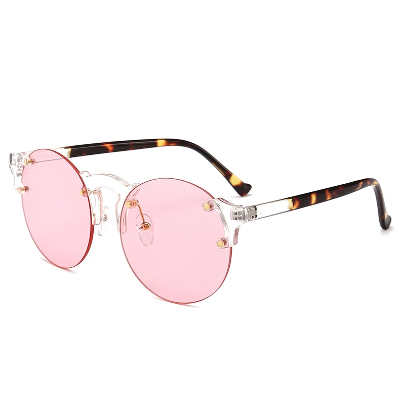 

Sweet Rameless Sunglasses Women Outdoor Beach Brand Luxury Design UV400 Collocation Minimalist Beautiful Lovely Women Glasses