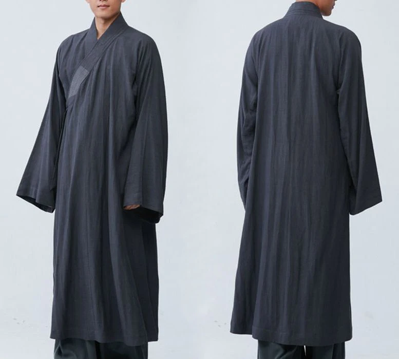 unisex Summer&Spring cotton&linen zen clothing lay robe meditation