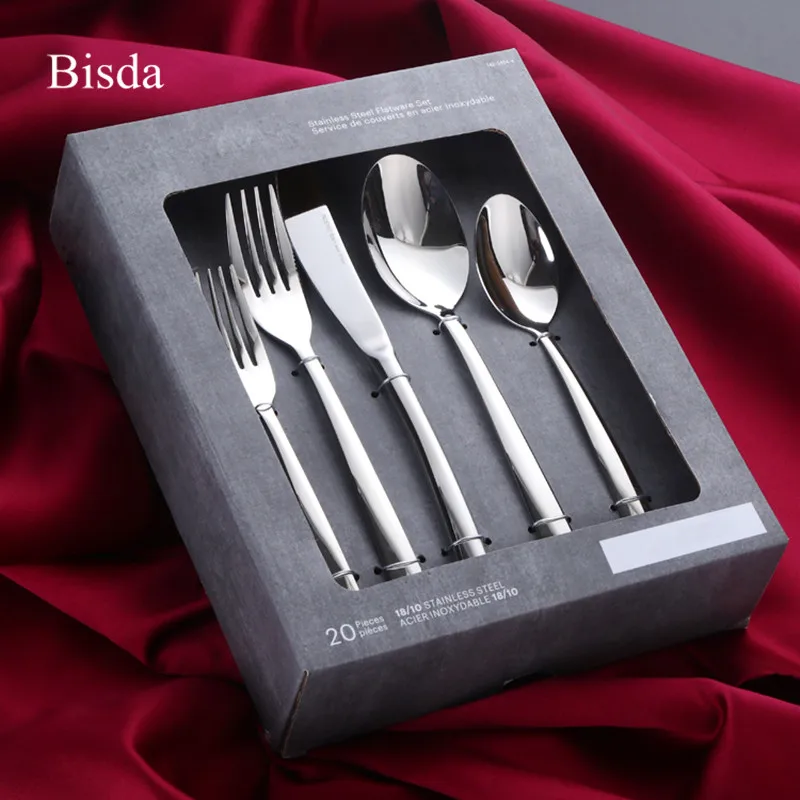 Набор столовых приборов из нержавеющей стали 20 шт./компл.|christmas dinnerware sets|steel cutlery