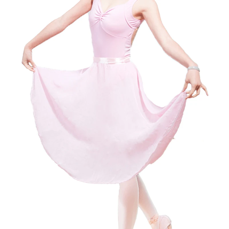 Women dance skirt wrap chiffon long skirt lyrical skirt ballet skirt