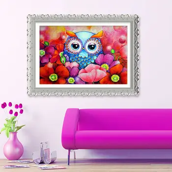 

Arts Crafts Diy Diamond Painting Cross Stitch Children Owl Cartoon Images Diamond Embroidery Rubik's Cube Drill Mosaic Pictures