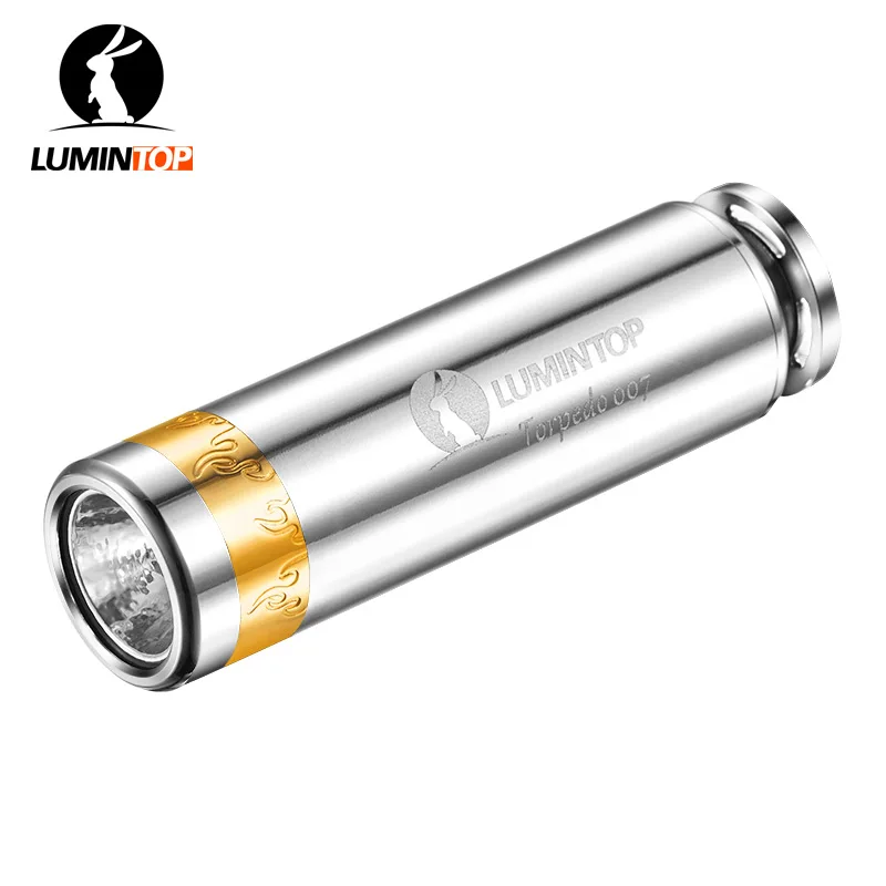 

LUMINTOP Pocket Flashlight Tor pedo 007 With Tritium Tube 520 Lumen Keycha in EDC LED Mini Flashlight with Cree XP-L V5