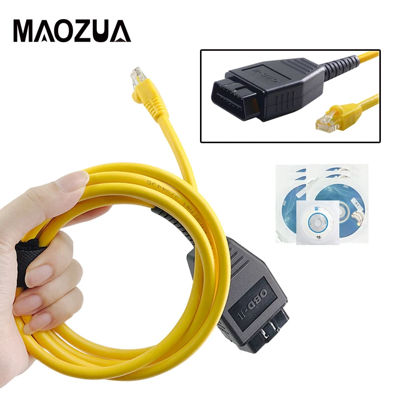 Новейший ESYS кабель для передачи данных Подходит BMW ENET Ethernet к OBD OBD2 интерфейс E SYS ICOM