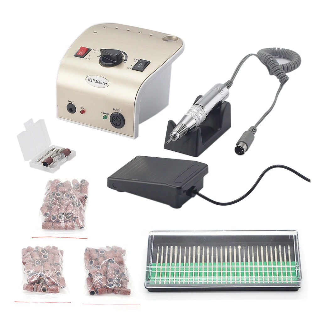

35W 35000RPM Electric Nail Drill Machine High Quality Model Handpiece Manicure Pedicure Machine Nail File Bit Nail Art Equipment