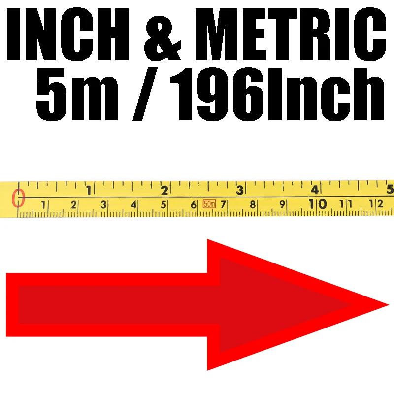 Дюймовая и метрическая самоклеющаяся рулетка, стальная торцовочная пила, линейка треков, Торцовочная линейка треков для фрезерного станка, Настольная пила, Т-образный деревообрабатывающий инструмент - Цвет: INCH-5M-Z