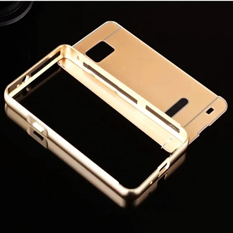 Luxury 2in1 Metal+Acrylic Back Hybird Cases Ultra Thin Aluminum Case