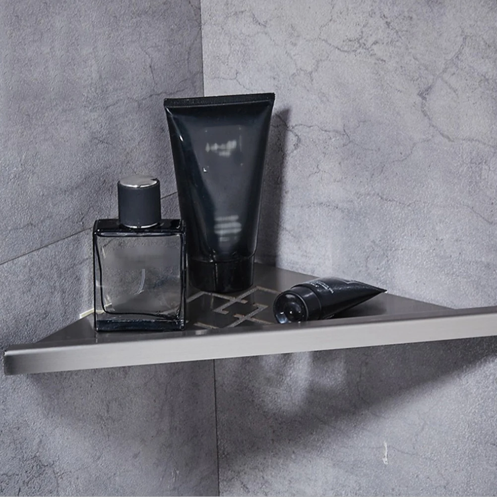 

Punch-Free Bathroom Shelf Shower Room Bathroom Dual Installatiion Wall-Mounted Stainless Steel Rack For Kithcen Toilet