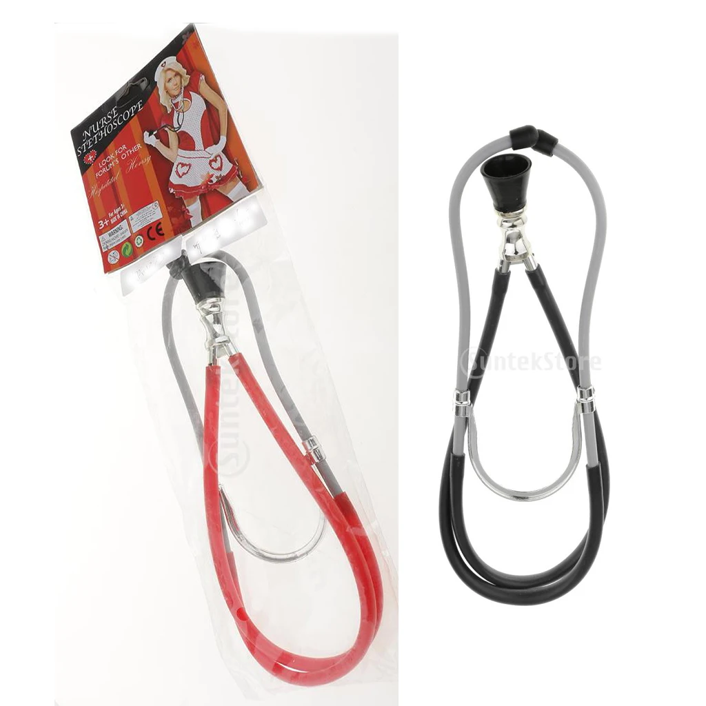 

1x Nurse Doctor Costume Party Stethoscope Props Fancy Dress Accessory Cosplay for School Church Play Halloween Theme Party
