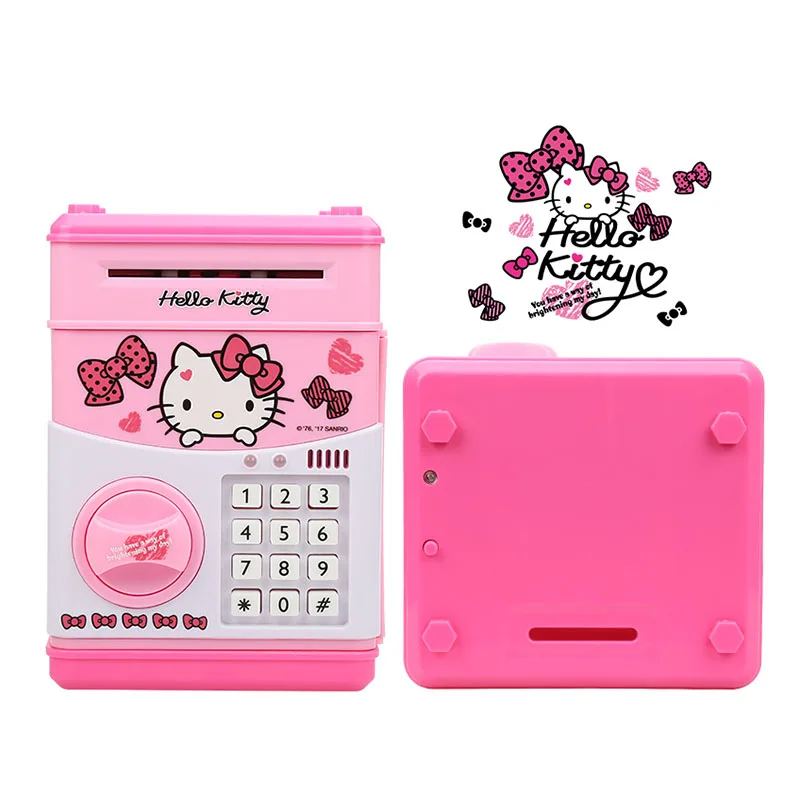 100FUN Hello Kitty Электронный копилка мини Банкомат Сейф пароль для детей Детские