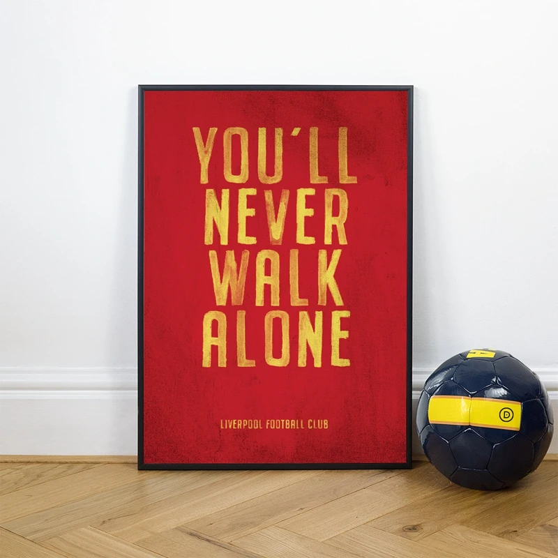 Liverpool FC Motto Vintage Poster Print