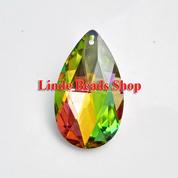 

Free Shipping! AAA Top Quality 22mm 6106 Crystal almond/pear pendant Multi Technic color coating with silver back colour 50pcs