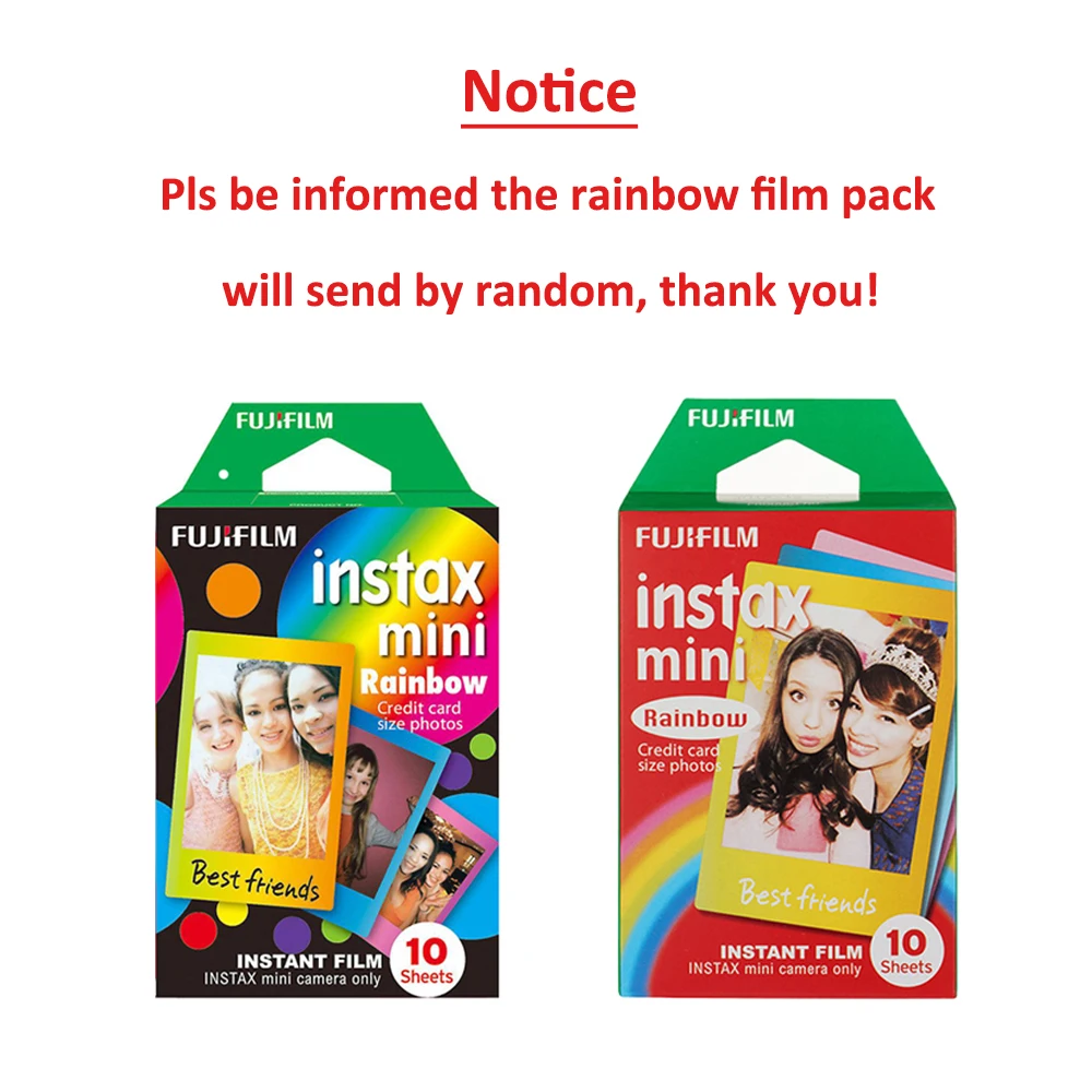 Fujifilm Instax Mini Rainbow Airmail Candy Pop 30 листов фотобумаги для 11 8 9 25 50 мгновенная пленка