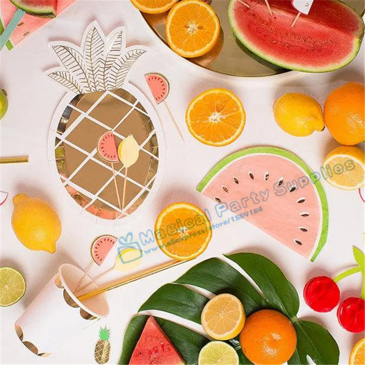 Pineapple paper plate (18)