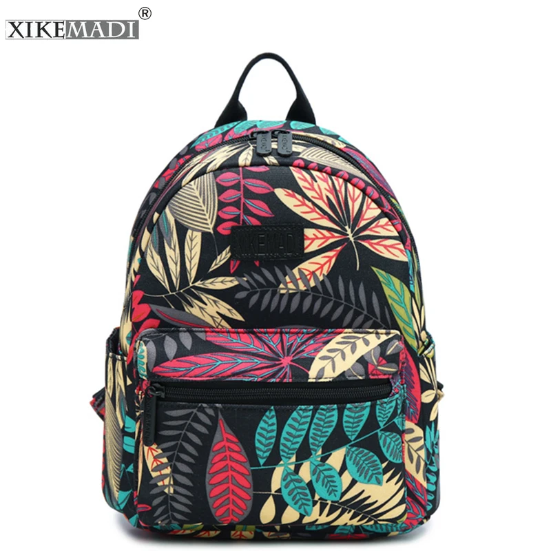 XIKEMADE Women Canvas Backpack Fashion High Quality Daypack Female Cute