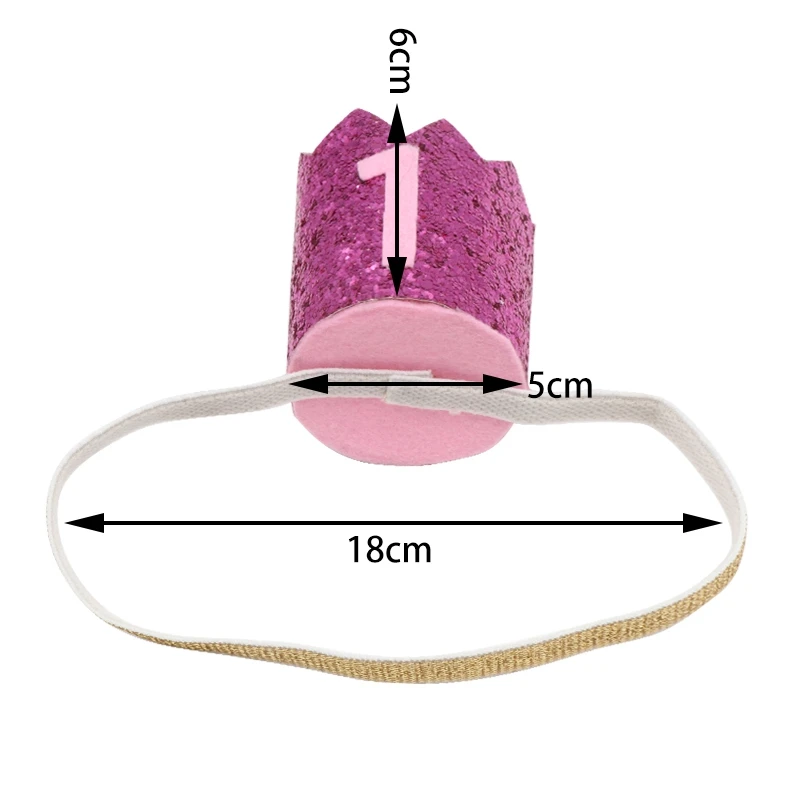 Детская повязка на голову с короной на день рождения Принцесса Корона эластичная лента принцесса платье Дети праздничный колпак новорожденный торт Smash реквизит для фотографий
