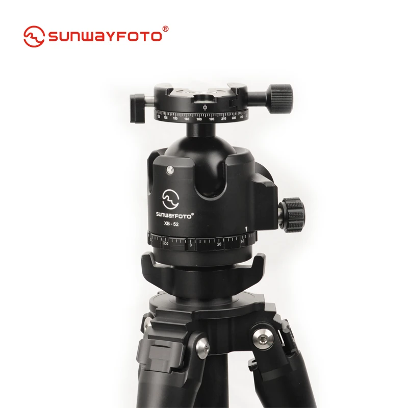 SUNWAYFOTO XB-52DDHI Низкопрофильная головка штатива для DSLR тренога для камеры профессиональный монопод панорамный штатив шаровая Головка