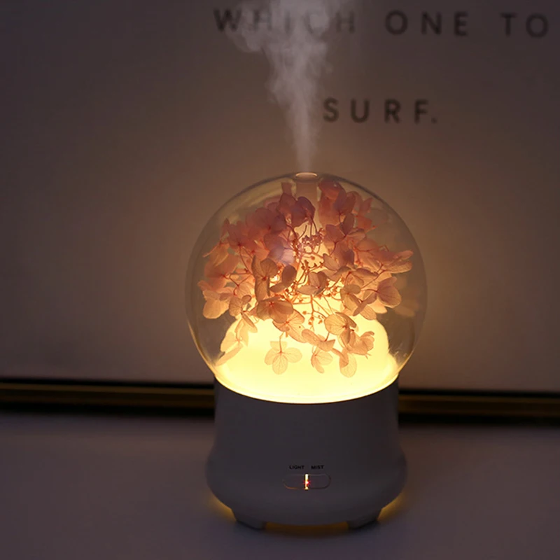 

LED Night Light Floral Aromatherapy Humidifier Lights LED Lamp Mist Maker Fogger Aroma Diffuser Air Humidifier Home Decoration