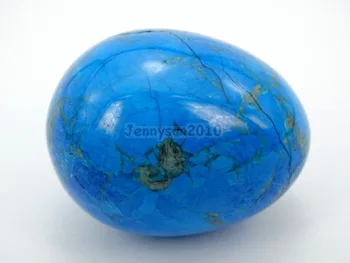 

Natural Collectible Stabilized Blue Tur-quoise Gems Stone Egg Decor Statue Sphere Handball Health Massager 5Pcs/Pack