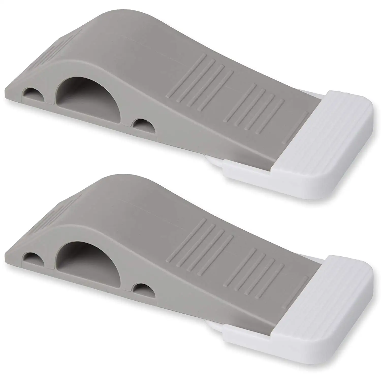 

2 Pack Door Stoppe Premium Heavy Duty Door Stop Rubber Wedge with Decorative Storage Holder-Perfect Doorstop