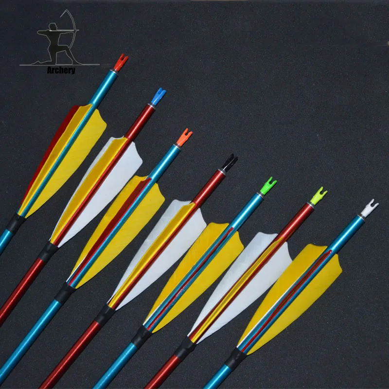 20pcs 6.0mm compound bow arrow nocks and aluminum pins nocks for