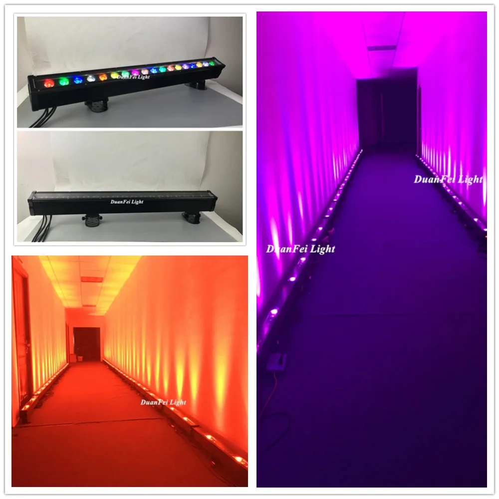 4 unites waterproof LED uplight led wedding wall washer light stage