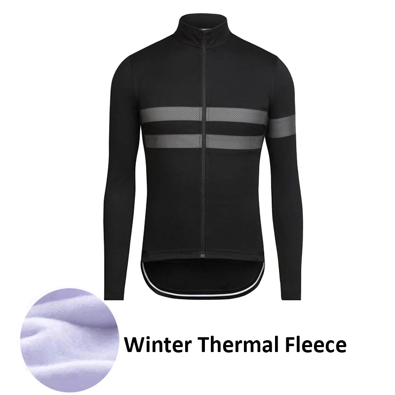 Ropa Ciclismo Winter Thermal Fleece Warm Cycling Jersey Long Sleeve Bicycle Jacket MTB Bike Clothing - Цвет: 7