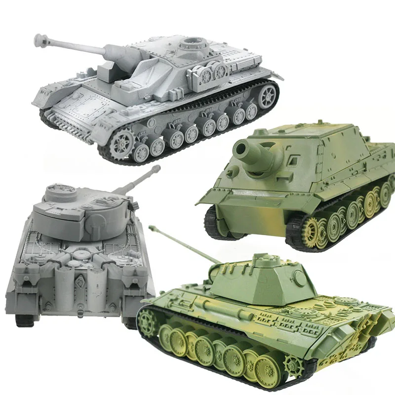 

1pcs 4D Tank Model Building Kits Military Assembly Educational Toys Creative Home Decoration Crafts DIY Tank Miniatures