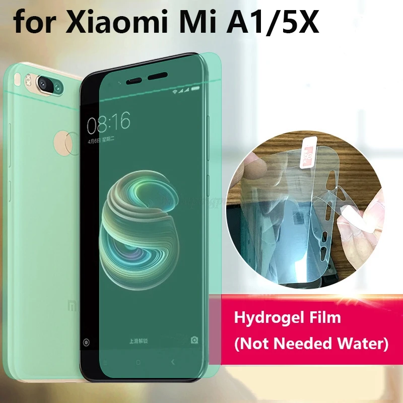 

Soft HD ANti-Scratch Finger 4D Full Body Cover Screen Protector for Xiaomi Mi A1 MiA1 5.5" AUTO Fixed Hydrogel Film