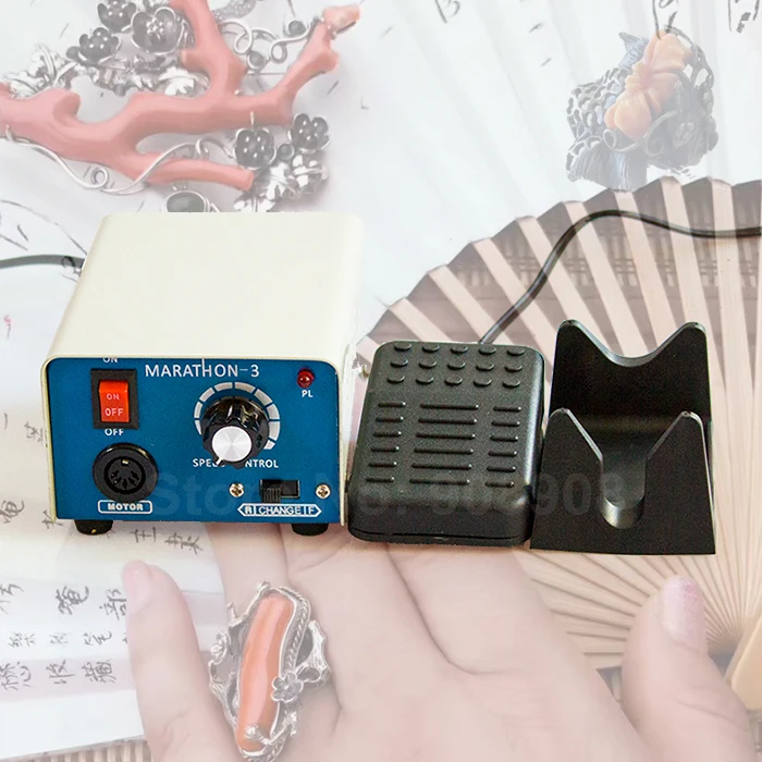 

Hot Sell Dental Laboratory Nail Drill File Podology Hobby Marathon-3 Micromotor Polishing Grinder Power Engine 65W 35K RPM Only