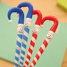 20 шт./партия ручки с синими чернилами Рождественский Снеговик шариковая ручка милый зонтик канцелярские принадлежности для школьников, студентов подарочные ручки с персонажами мультфильмов Papelaria