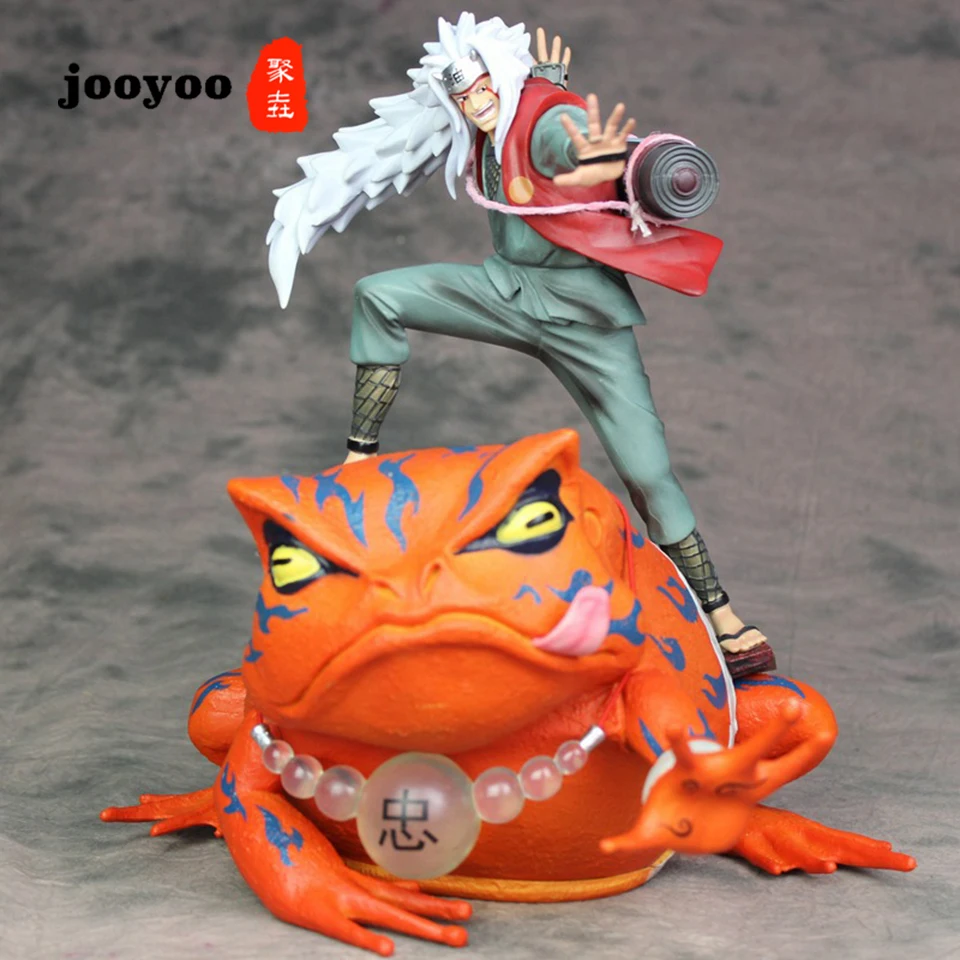 Naruto Action Figure Three Ninjas Jiraiya Gama-Bunta Riding the Transformed Boxed Figure Doll Model Decoration Toy jooyoo