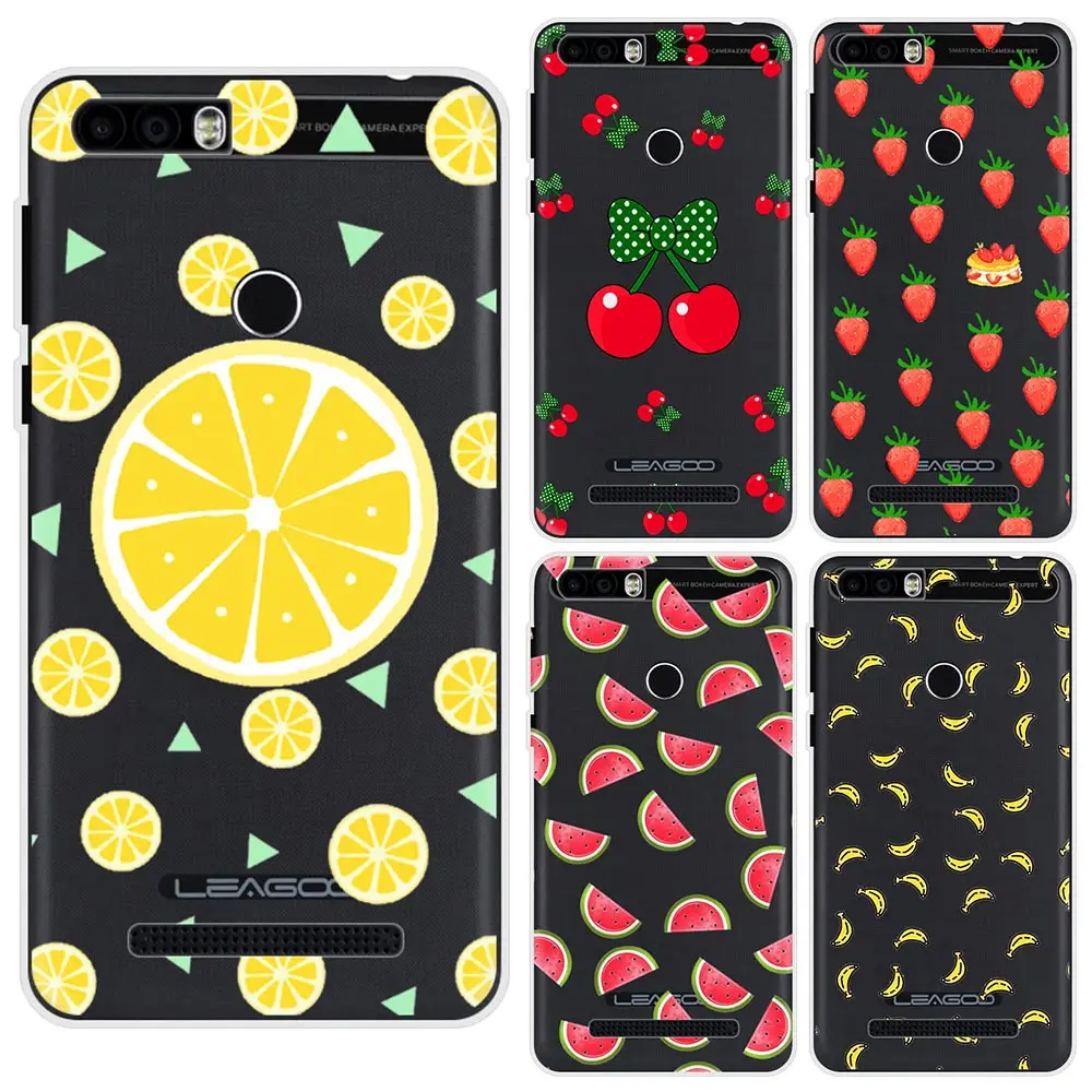 

Fruit Phone Case for Leagoo T5 M5 plus edge Kiicaa power M8 Pro shark1 Lemon Watermelon cute NEW TPU soft Silicone Back Cover