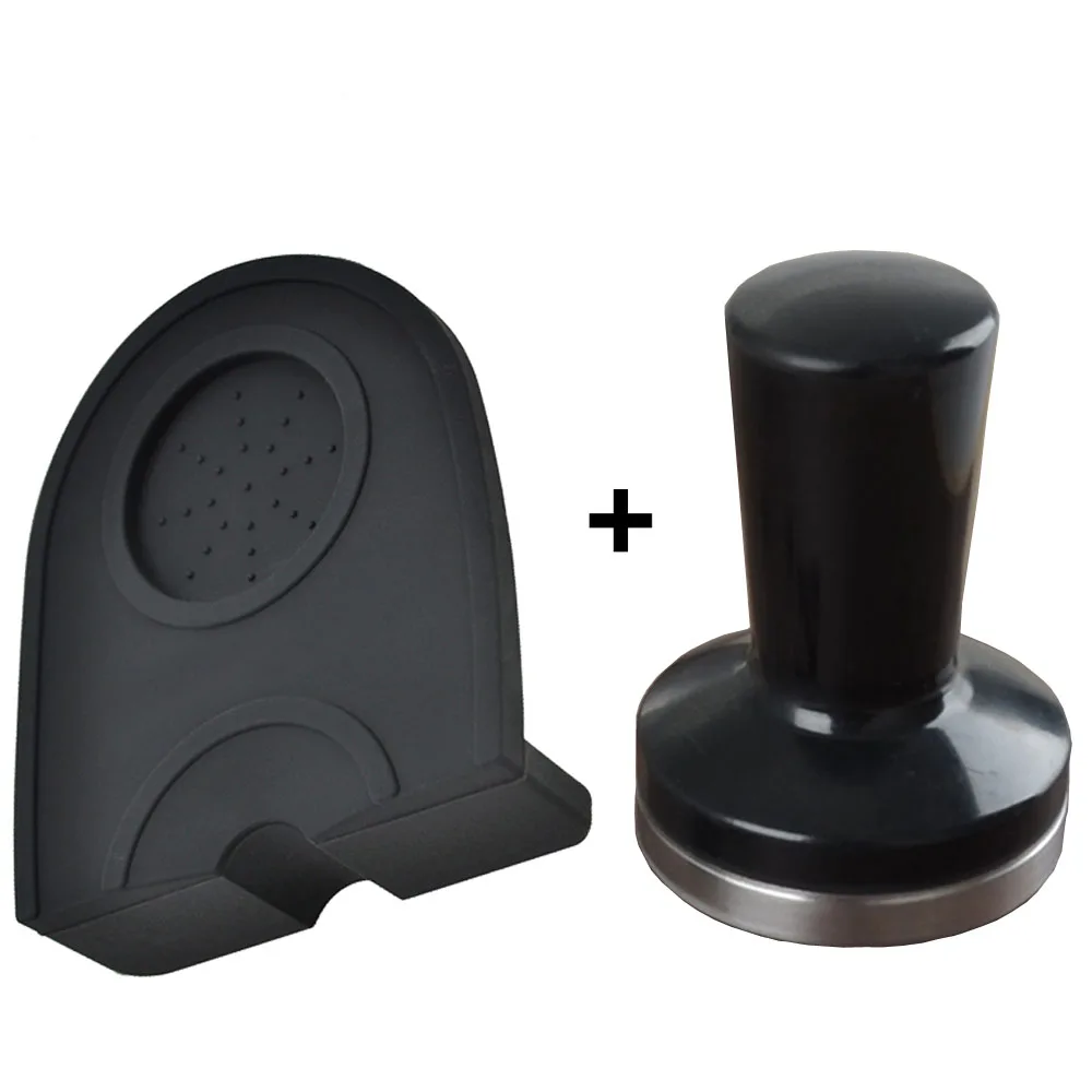 High Quality 58MM Steel Handle Coffee Tamper Bean Hammer Flat Espresso Press base | Дом и сад