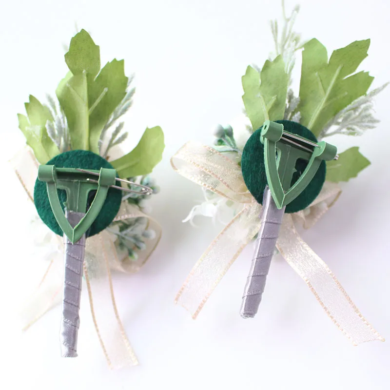 wedding boutonniere Wrist Corsage Bracelet  (34)
