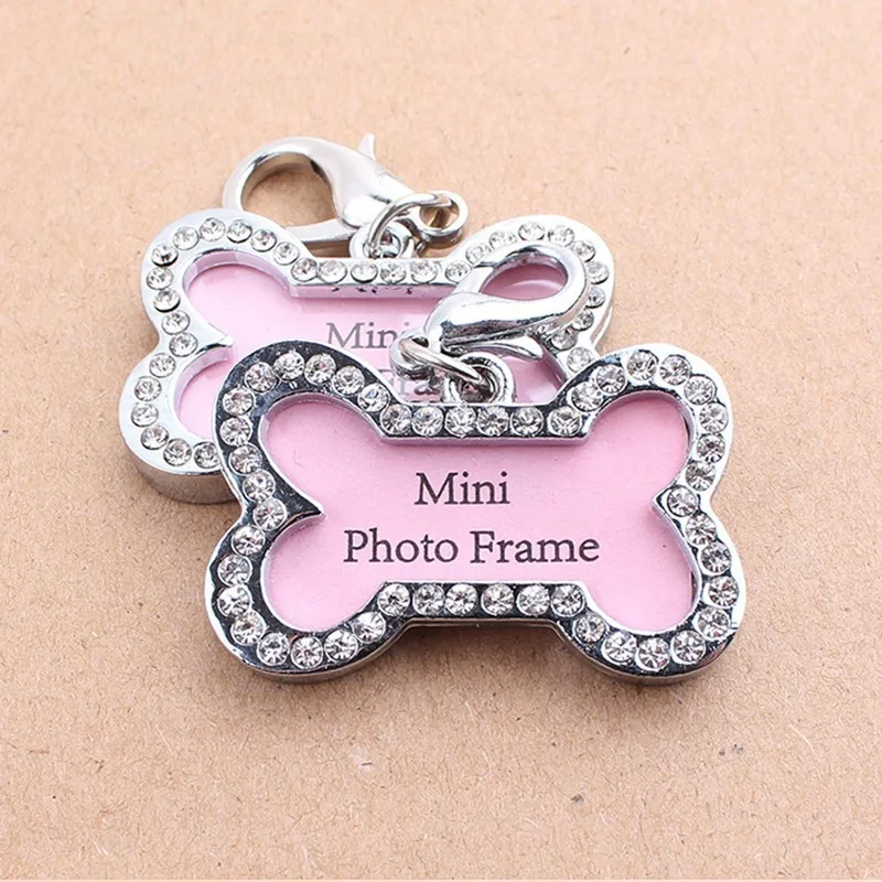 Anti lost Pet Dog ID Tag Stainless Steel Pendant Charms For Dog Collars