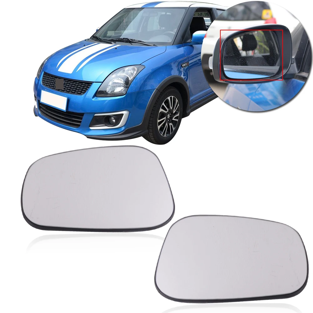 CAPQX Outer Clear Rearview Mirror Glass Lens For Suzuki Swift 2005 2016 outside rear view Mirror