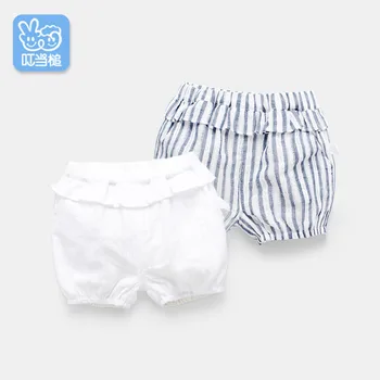 

Dinstry 2018 Summer 0-4 year old baby girl shorts children's casual shorts striped