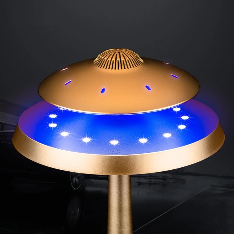 НЛО магнитная левитация bluetooth стерео Беспроводная зарядка продолжите жизнь НЛО звук беспроводные bluetooth колонки модная лампа