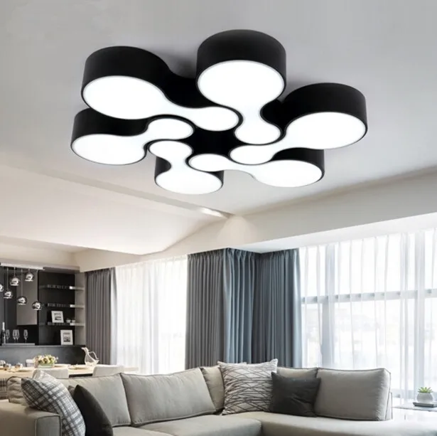

220V Modern Fashion Nordic Living Room Bedroom Ceiling Lamp DIY Creative Personality Acrylic LED Ceiling Lights Free Shipping
