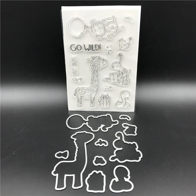 

Animal Paradise Metal Cutting Dies Stencils for DIY Scrapbook/photo album Decorative Embossing DIY Paper Cards Making Proje A566