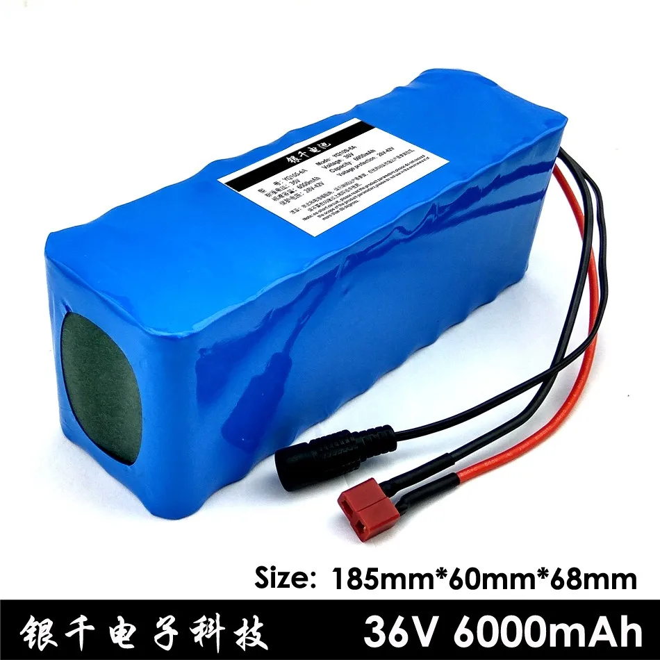 

36V 6Ah (10S3P) batteries,modified bicycles,electric vehicle 42V lithium rechargeable battery pack+Protection board with PCB