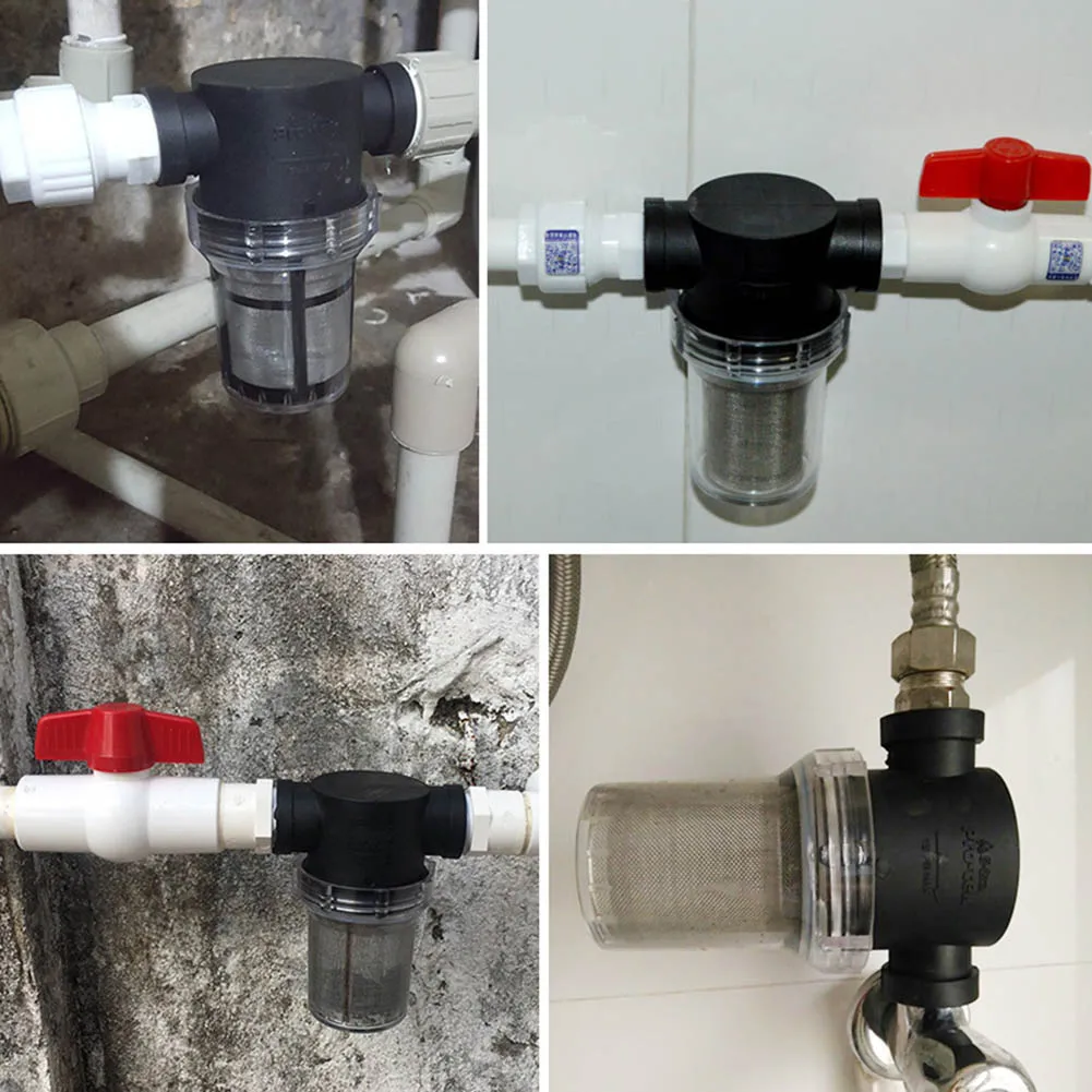 Wildlead Garden Pond 20mm//25mm//32mm Inline Mesh Strainer Water Pump Irrigation High Flow Pipeline Filter
