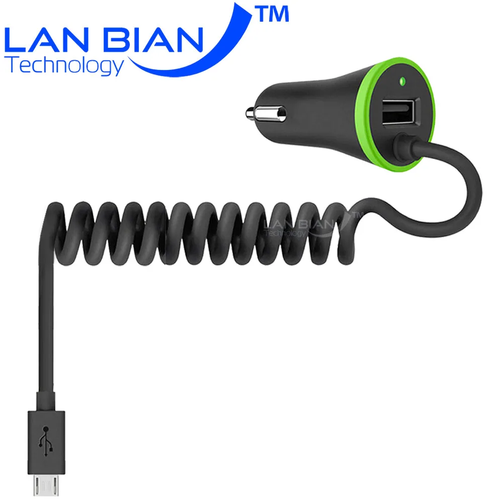 LANBIAN USB Car Charger with Cable for Iphone 6 / Micro USB Cable 3.4A