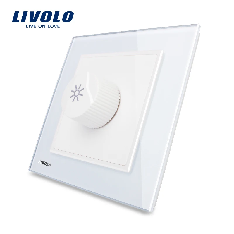 Skup LIVOLO UK standardowy rycerz czarny panel ze szkła kryształowego AC 110 ~ 250V przełącznik przyciemniania światła VL W291G 11 12 13
