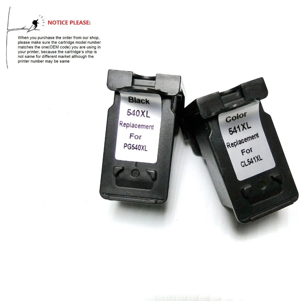 YOTAT 1set Remanufactured ink cartridge PG540 PG 540 CL 541 for Canon MX372 MX432 MX512 MG2120