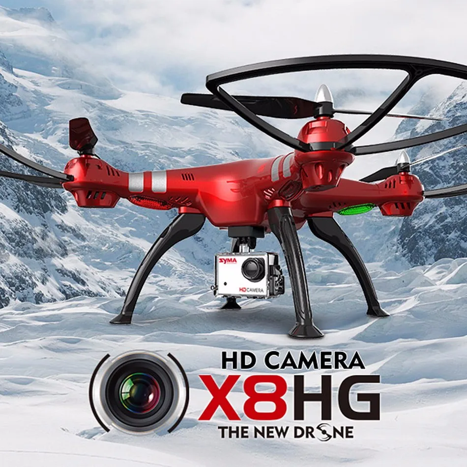2016 Syma X8HG with 8MP HD Camera High Hold Mode 2.4G 4CH 6Axis RC Quadcopter RTF Vs MJX X101 Syma X8 X8G X8C X8W (1)