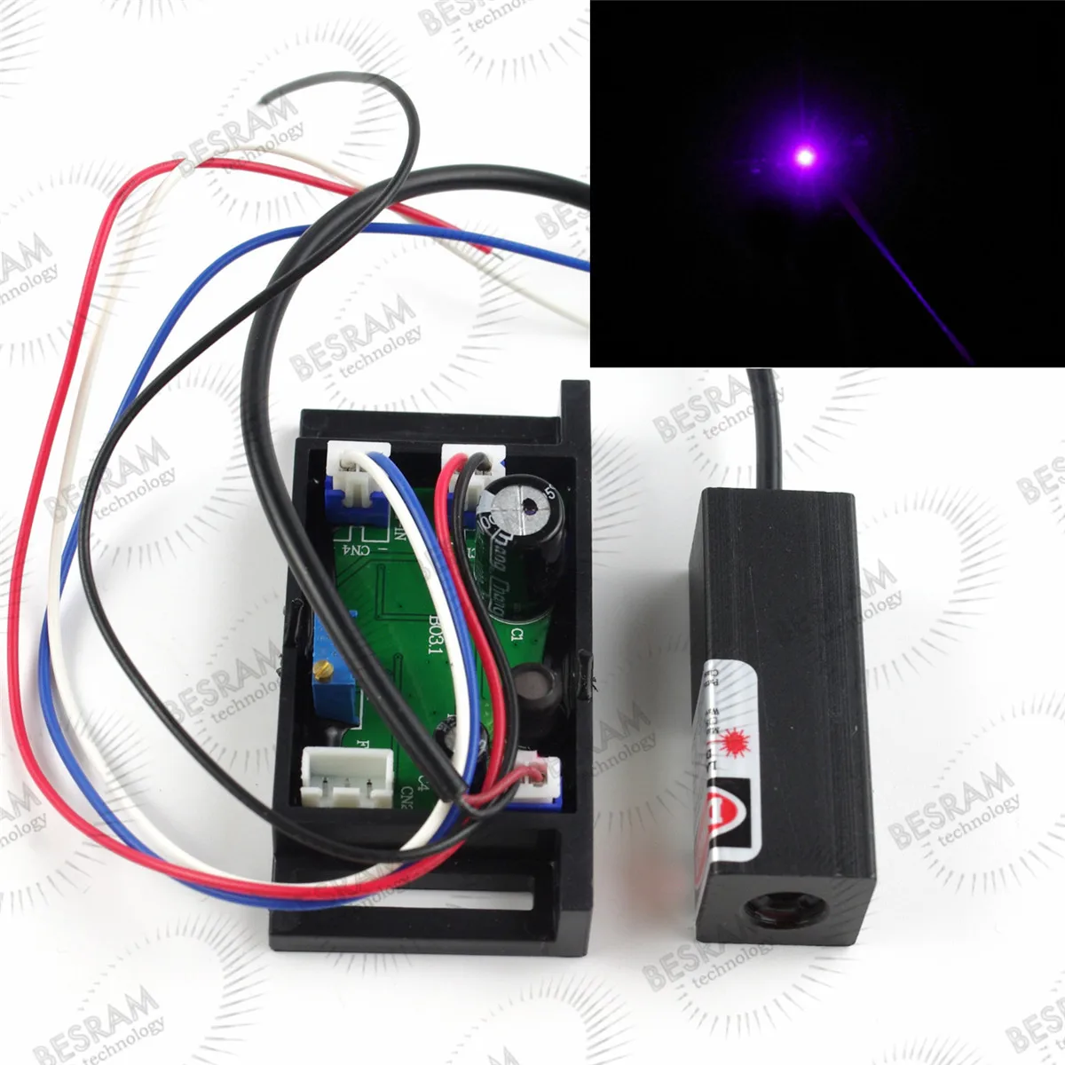 Blue Violet 405nm 10mW Laser Lazer Diode Module with TTL Stage Lighting