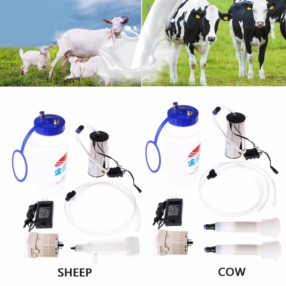 

3L Milking Vacuum Pump Milk Machine Vacuum Pulse Goat Sheep Cow Electric Barrel Milker Pump JUN20 dropship