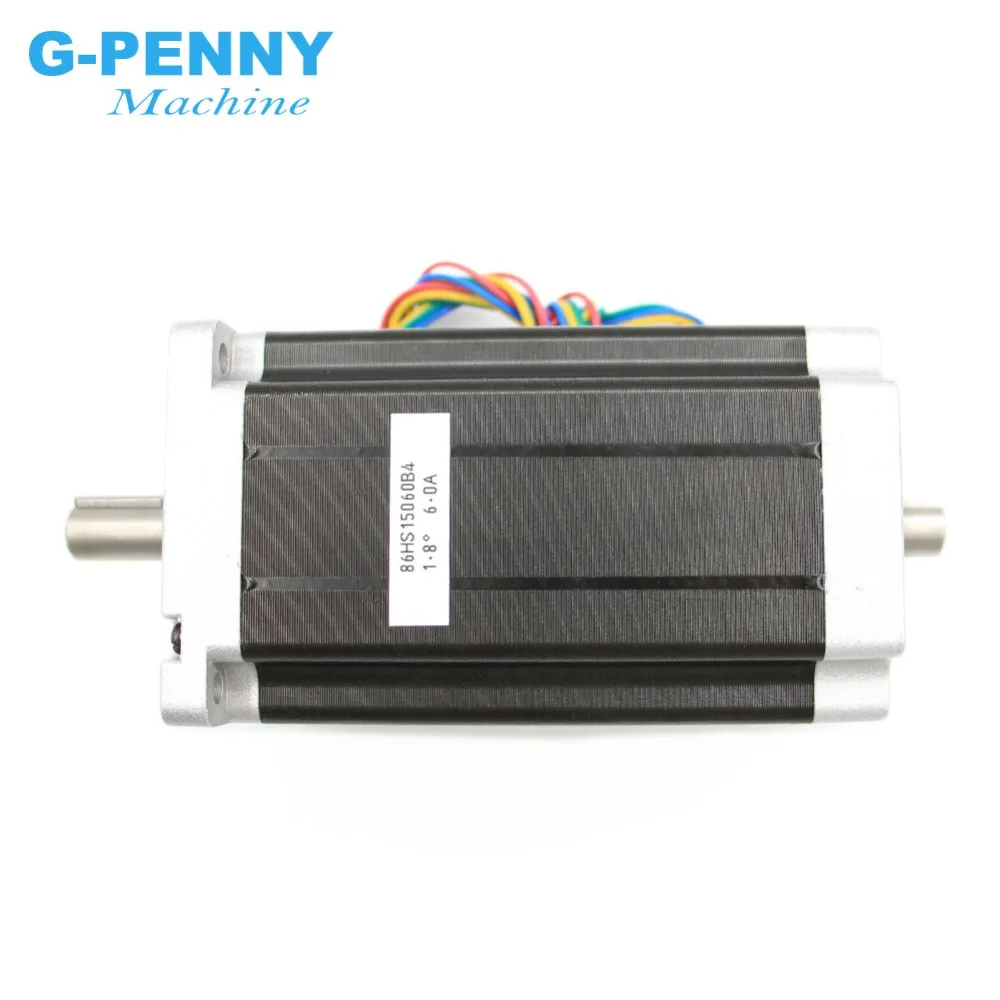 Шаговый двигатель NEMA 34 шаговый с ЧПУ 86X150mm двойной вал 13 n. m 6A 1700Oz in для